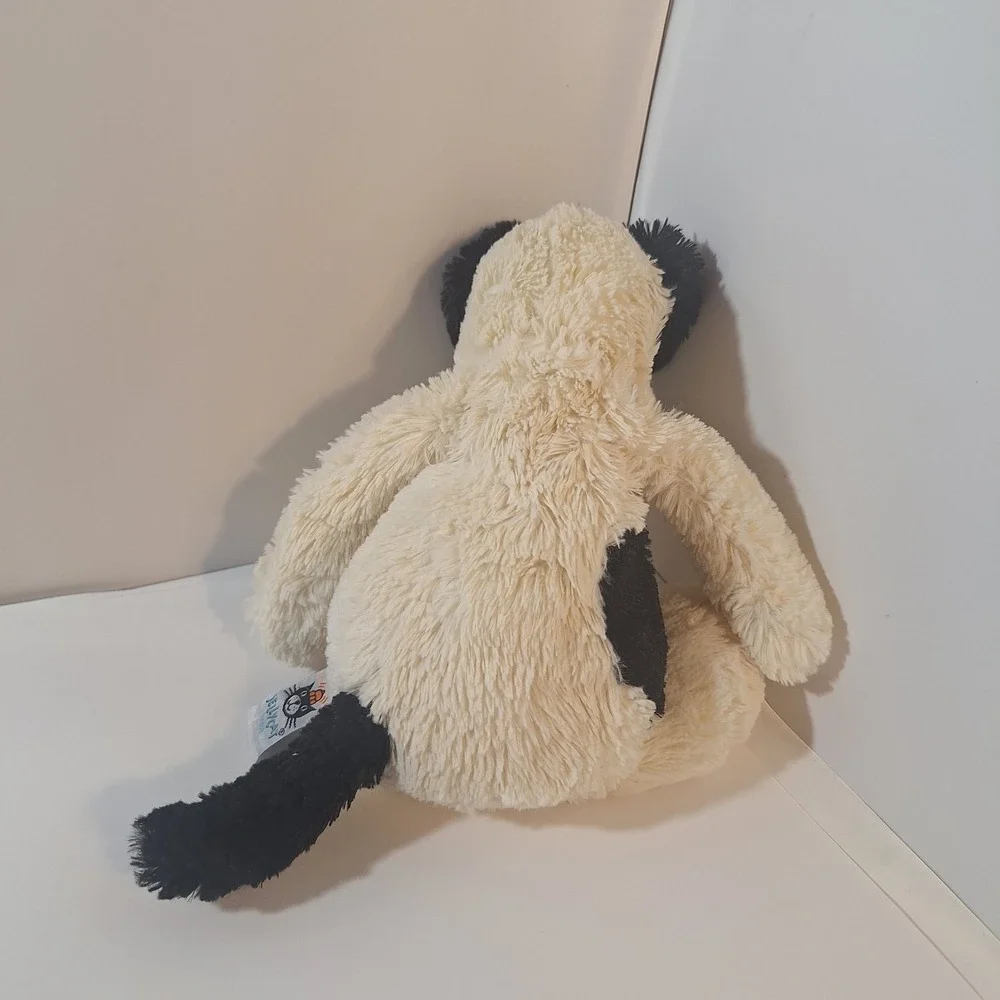 Jellycat Bashful Black and Cream Puppy Dog‎ 12